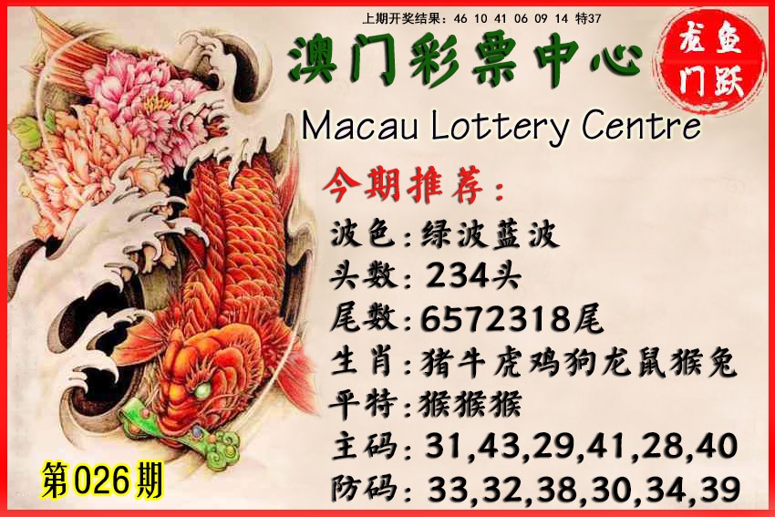 026期鱼跃龙门[图]