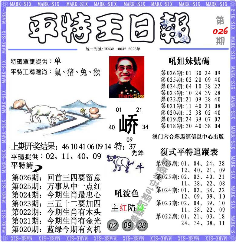 026期平特王日报[图]