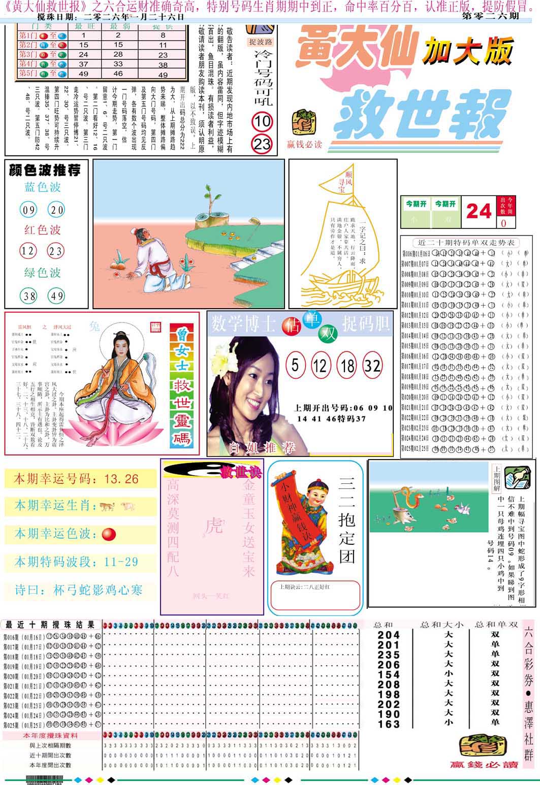 026期黄大仙救世A加大版[图]