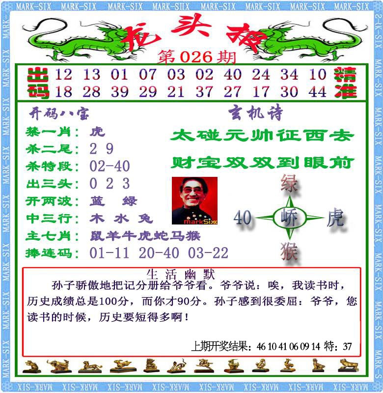 026期龙头报[图]