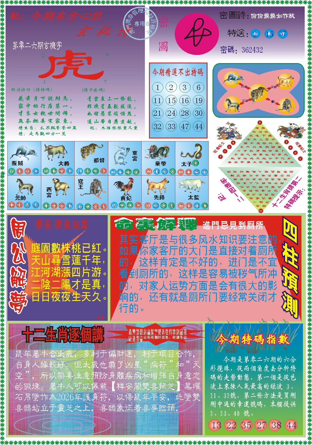 026期东方心经B[图]