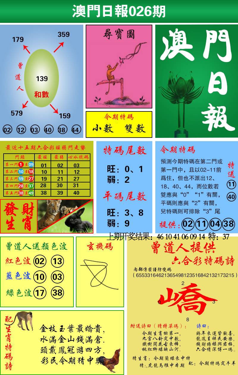 026期澳门日报[图]