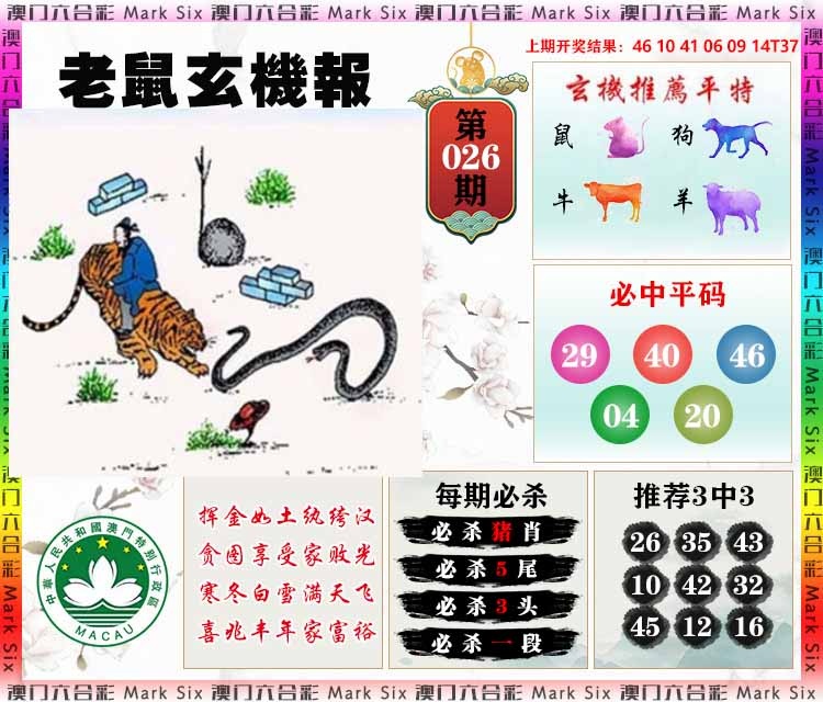 026期老鼠玄机报[图]