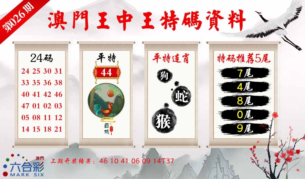 026期王中王特码料[图]