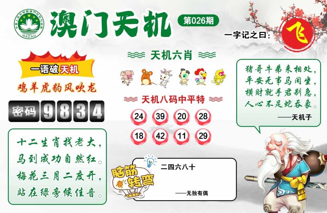 026期澳门天机[图]