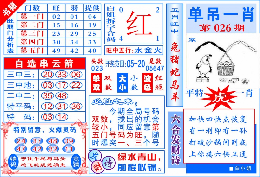 026期澳门单吊一肖[图]