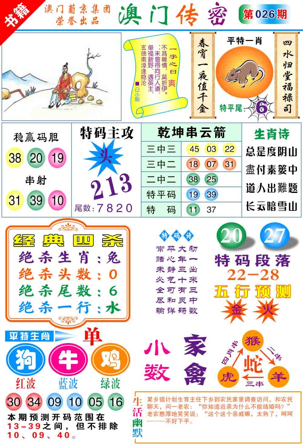 026期澳门传密心水[图]