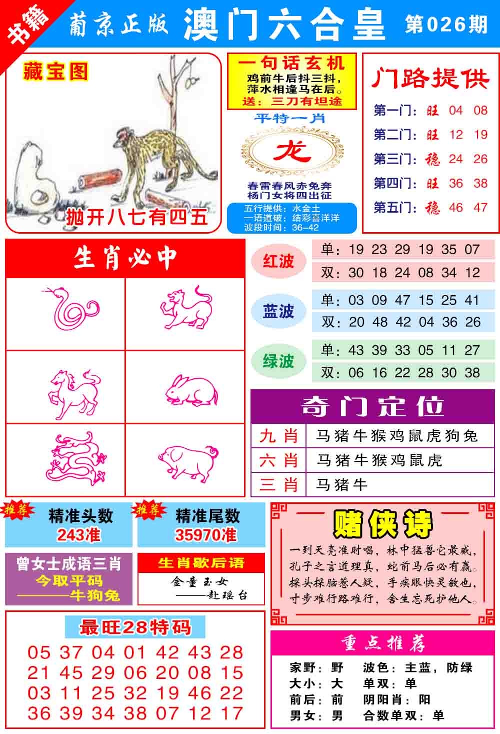 026期澳门六合皇心水[图]