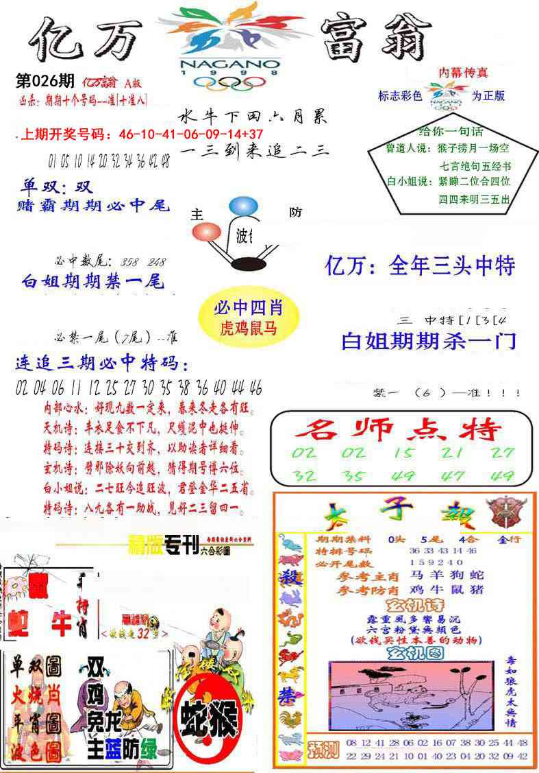 026期亿万富翁A[图]