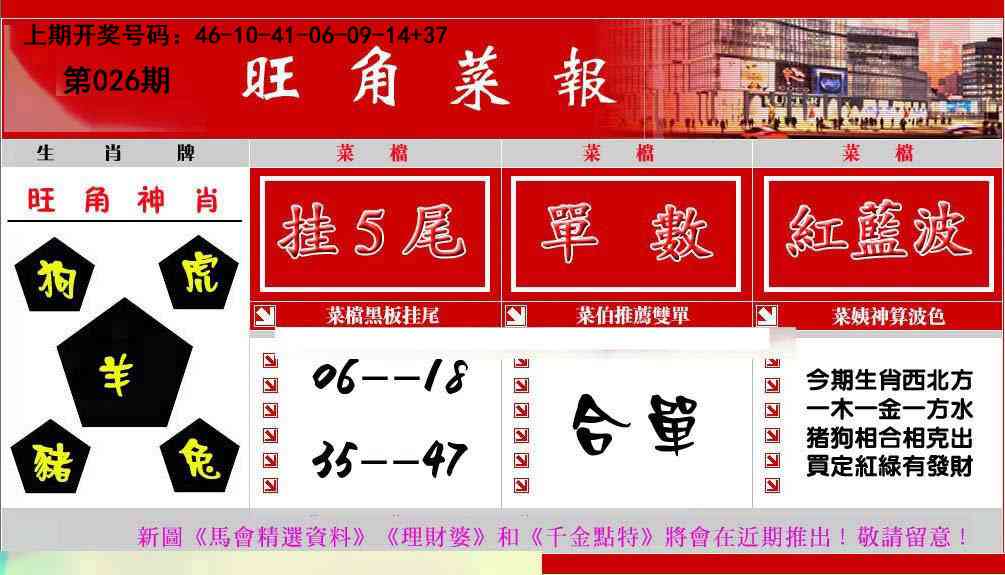 026期旺角菜报[图]