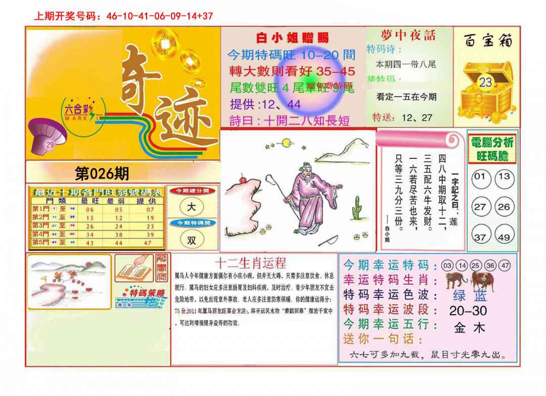 026期九龍奇迹A(推荐)[图]