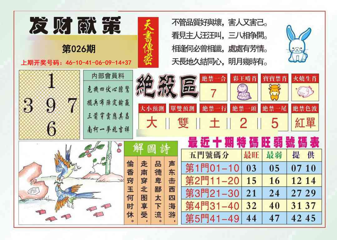 026期发财献策[图]