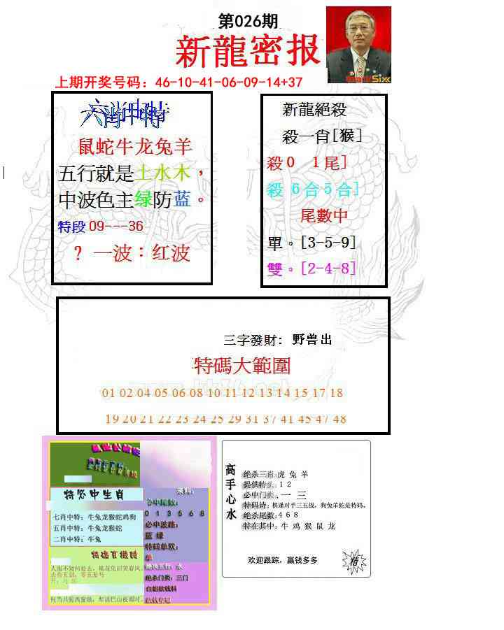 026期新龙密报[图]