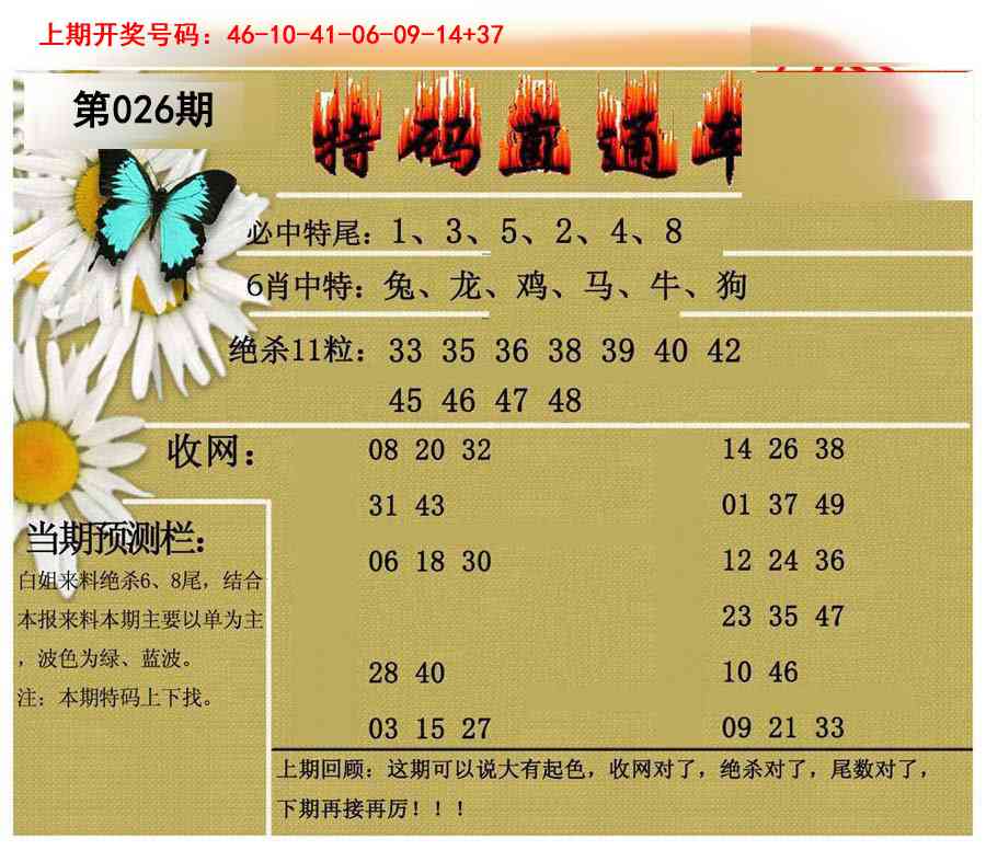 026期特码直通车[图]