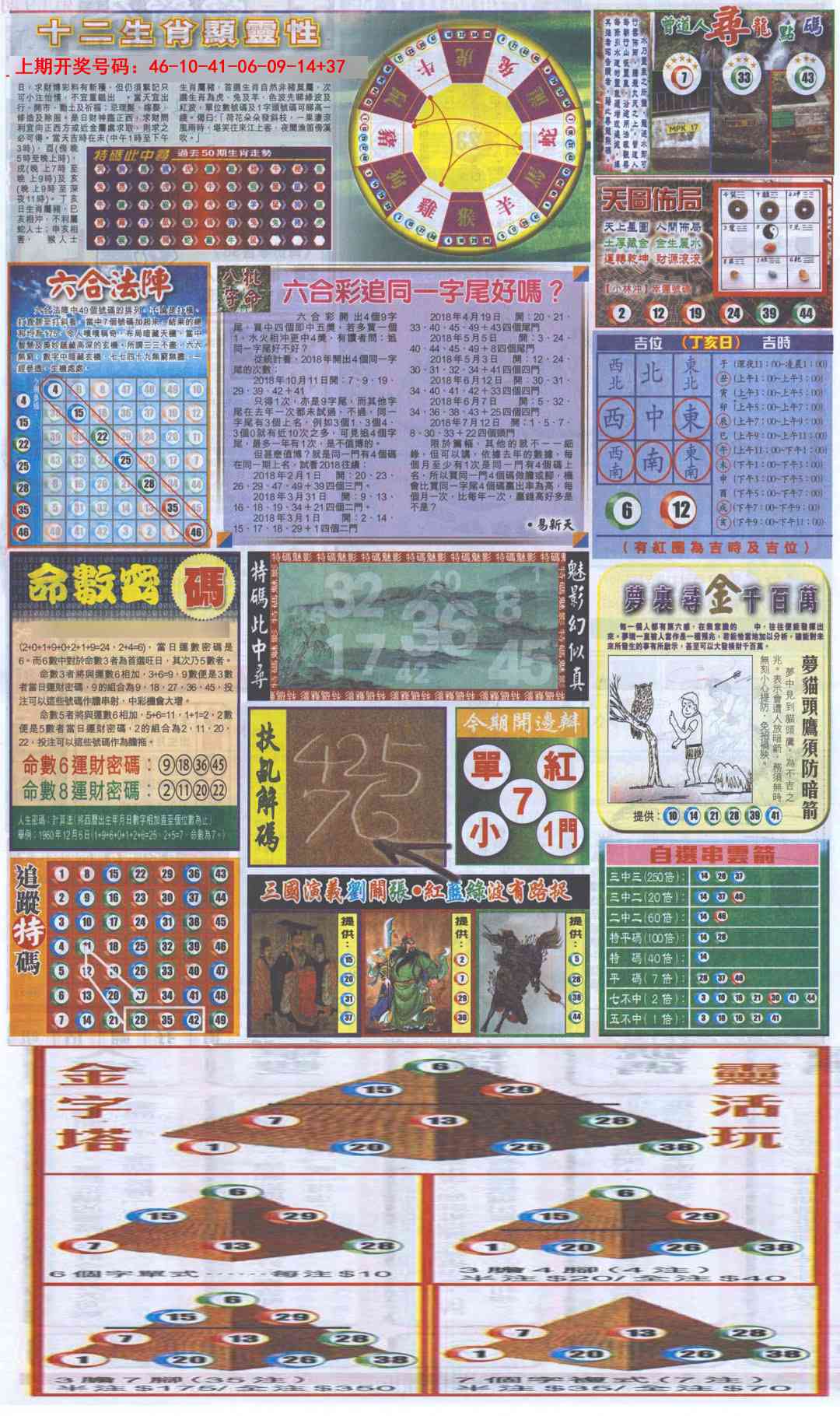 026期新报跑狗-2(背面)[图]