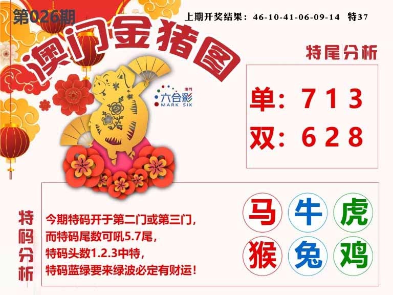 026期澳门金猪图[图]
