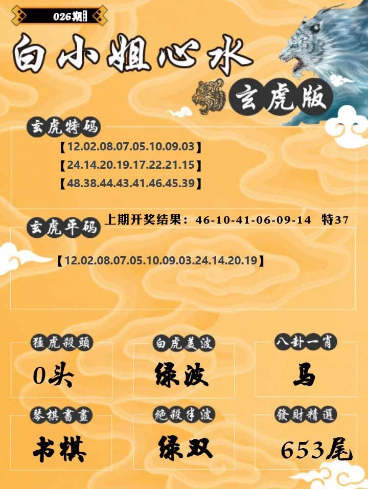 026期白小姐玄虎[图]